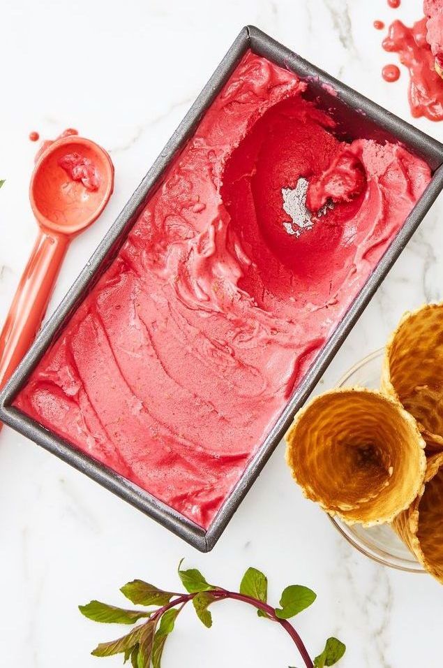 No-Churn Mango-Berry Ice Cream